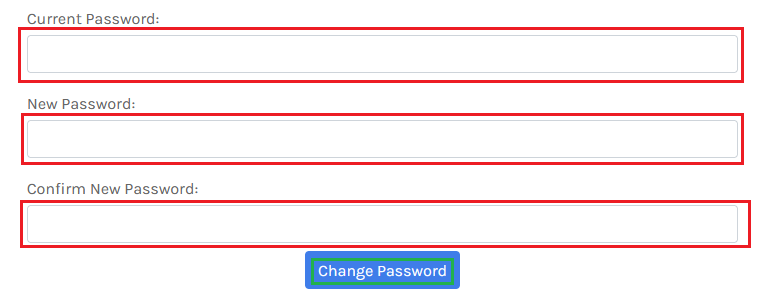 Change password form