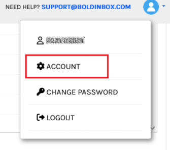 Edit footer through account settings