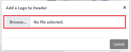 Browse to Add Logo